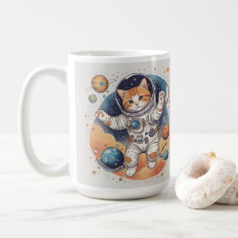 ✨ 宇宙飛行士の女の子パーカー コーヒーマグカップ