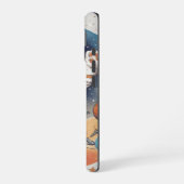 ✨ 宇宙飛行士の女の子パーカー iPhone 16ケース (左側面)