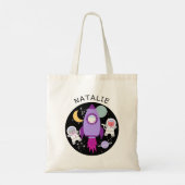 宇宙飛行士の女子パーソナライズされた宇宙飛行士 トートバッグ (裏面)