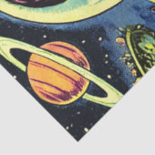 宇宙飛行士の女性ヴィンテージSci-Fi漫画 薄葉紙 (詳細)