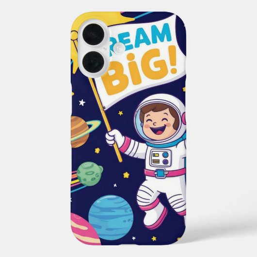 宇宙飛行士の子供と大きな夢を Case-Mate iPhoneケース (裏面)