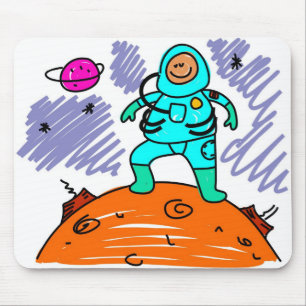 宇宙飛行士の子供 マウスパッド