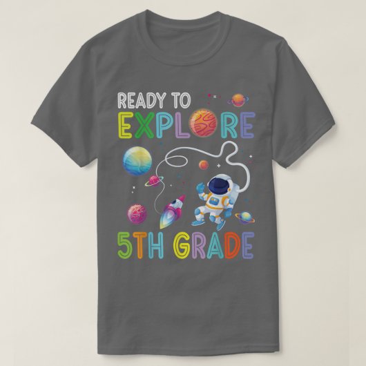 宇宙飛行士の学生新学期準備5 Tシャツ (デザイン正面)