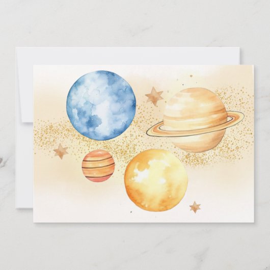 宇宙飛行士の宇宙が太陽のまわりにの写真を最初に旅 招待状 (裏面)