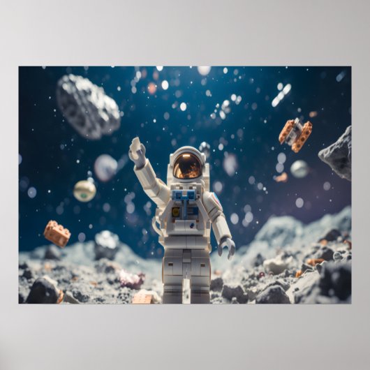 宇宙飛行士の宇宙の壁 ポスター (正面)