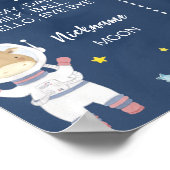 宇宙飛行士の宇宙サファリ誕生日マイルストーン ポスター (角)