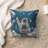 宇宙飛行士の宇宙スロー枕 クッション (ブランケット)
