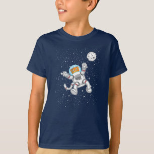 宇宙飛行士の宇宙スーツ天文学おもしろい宇宙飛行士 Tシャツ