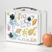 宇宙飛行士の宇宙メタルランチボックス メタルランチボックス (インサイチュ)