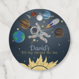 宇宙飛行士の宇宙メッセージカード フェイバータグ