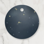 宇宙飛行士の宇宙メッセージカード フェイバータグ (裏面)