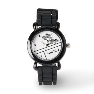 宇宙飛行士の宇宙人テニス選手の腕時計 腕時計