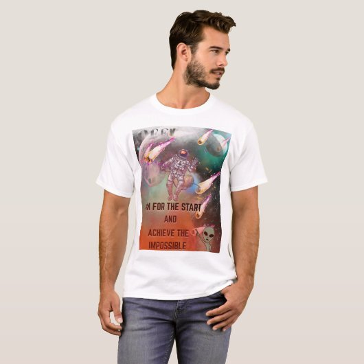 宇宙飛行士の宇宙任務 – 重力と追跡を無視 Tシャツ (正面フル)