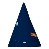 宇宙飛行士の宇宙冒険の帽子 - 男の子の誕生日 パーティーハット (右)