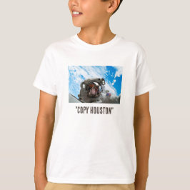 宇宙飛行士の宇宙写真ボーイズ Tシャツ
