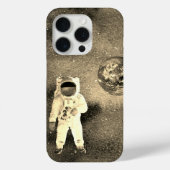 宇宙飛行士の宇宙地球セピア Case-Mate iPhoneケース (裏面)