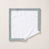 宇宙飛行士の宇宙探査機の青クールいパターン バスタオルセット (ウォッシュタオル)