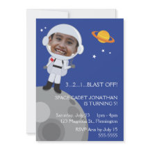 宇宙飛行士の宇宙探検家の誕生日の写真Templase