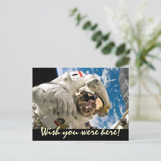 宇宙飛行士の宇宙旅行 ポストカード (スタンド正面)