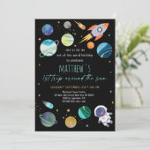 宇宙飛行士の宇宙最初の誕生日 招待状 (スタンド正面)