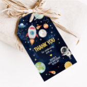 宇宙飛行士の宇宙爆発メッセージカード ギフトタグ