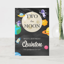 宇宙飛行士の宇宙空間2回目の誕生日 カード