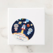 宇宙飛行士の宇宙誕生日ありがとうメッセージカード フェイバータグ (インサイチュ)