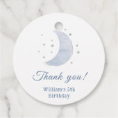 宇宙飛行士の宇宙誕生日ありがとう フェイバータグ (裏面)