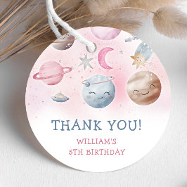 宇宙飛行士の宇宙誕生日ありがとう フェイバータグ