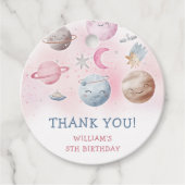 宇宙飛行士の宇宙誕生日ありがとう フェイバータグ (正面)