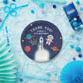 宇宙飛行士の宇宙誕生日ありがとう ペーパープレート (パーティー)