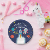 宇宙飛行士の宇宙誕生日ありがとう ペーパープレート (パーティー)