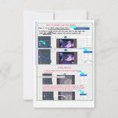 宇宙飛行士の宇宙誕生日写真 招待状 (裏面)