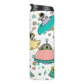 宇宙飛行士の宇宙飛行士の漫画 タンブラー (回転右)