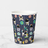 宇宙飛行士の宇宙飛行士の漫画 紙コップ (右)