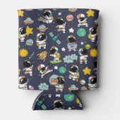 宇宙飛行士の宇宙飛行士の漫画 缶クーラー (正面)