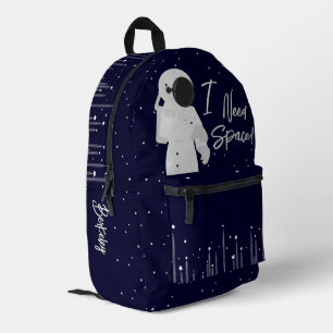 宇宙飛行士の宇宙10代の名 プリントバックパック