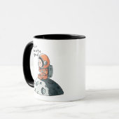 宇宙飛行士の宇宙 マグカップ (正面左)