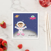 宇宙飛行士の少女 スタンダードカクテルナプキン (インサイチュ)