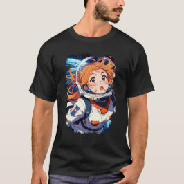 宇宙飛行士の少女 Tシャツ