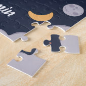 宇宙飛行士の少年の宇宙のパーソナライズされた子供 ジグソーパズル (側面)