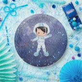 宇宙飛行士の少年宇宙空間 ペーパープレート (パーティー)