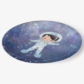 宇宙飛行士の少年宇宙空間 ペーパープレート (アングル)