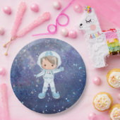 宇宙飛行士の少年宇宙空間 ペーパープレート (パーティー)