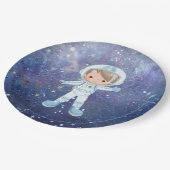 宇宙飛行士の少年宇宙空間 ペーパープレート (アングル)