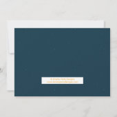 宇宙飛行士の少年宇宙誕生日パーティーの招待 招待状 (裏面)