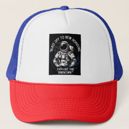 宇宙飛行士の引用文、新しい地平線に爆発 キャップ