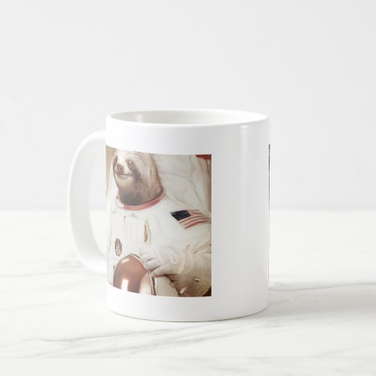 宇宙飛行士の怠惰 コーヒーマグカップ (正面左)