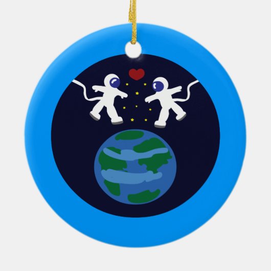 宇宙飛行士の愛 セラミックオーナメント (裏面)