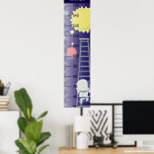 宇宙飛行士の成長グラフ ポスター (ホームオフィス)